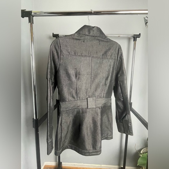 Parasuco Rebel-i Denim Jacket. Small. Black Metallic.Urban Wear. Only One Left! - Picture 4 of 4
